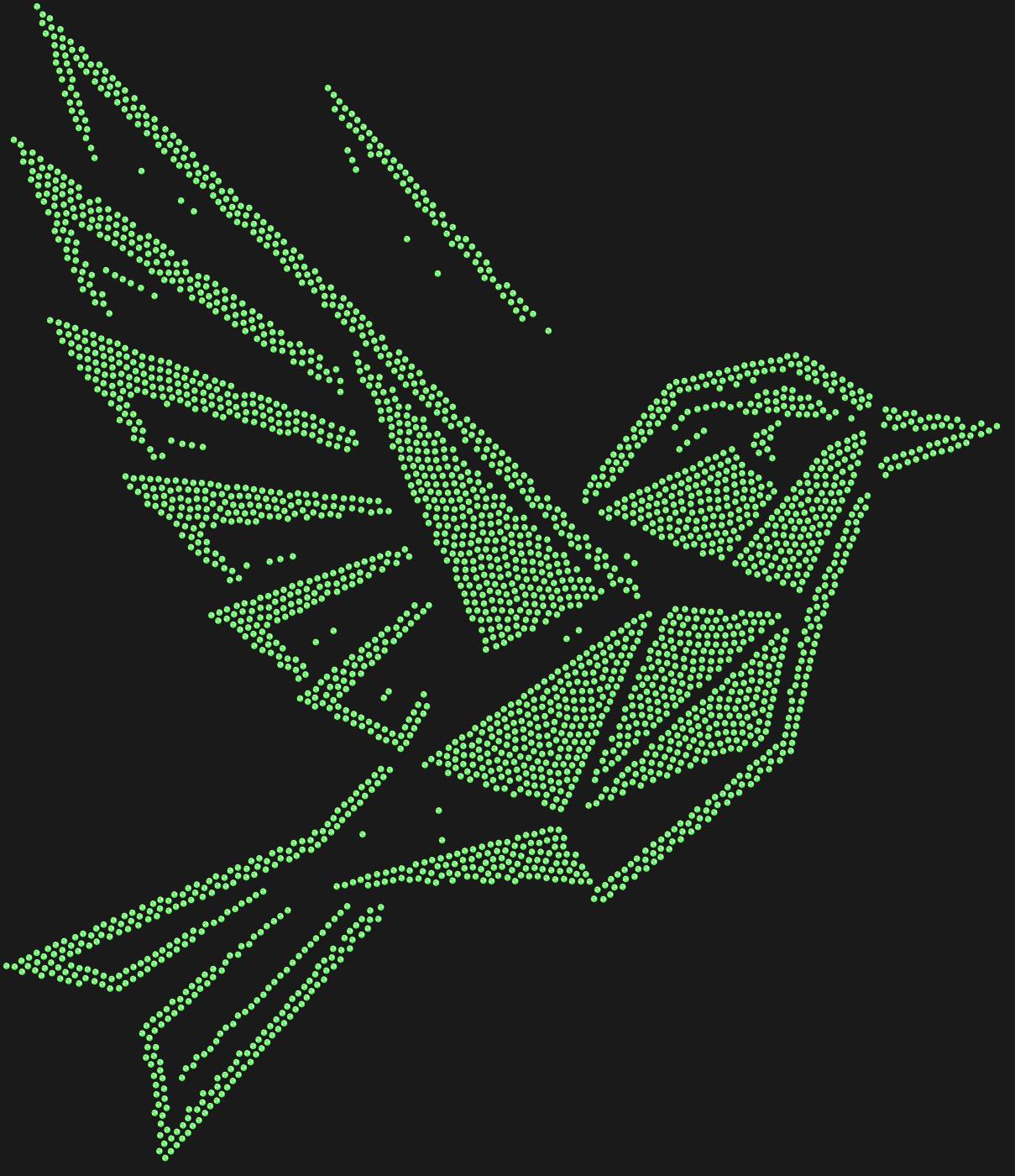 Трафарет Полигональная птичка — BIRDGEOMETRY1