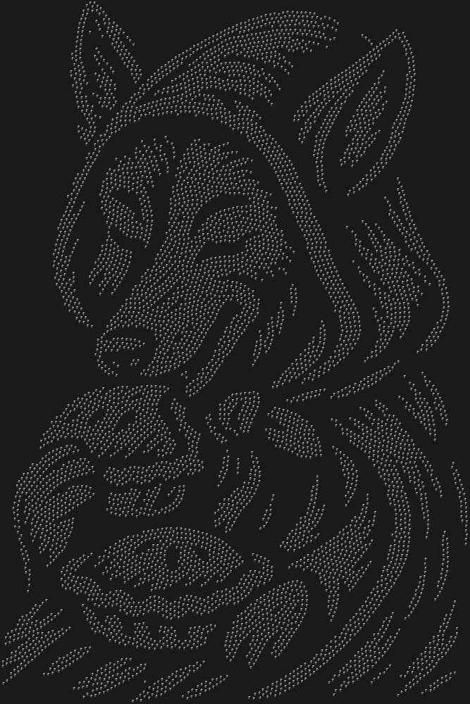 Трафарет Волк в красной шапочке — RHT_WOLFWITHPIE1_SS6_JET_BLACK