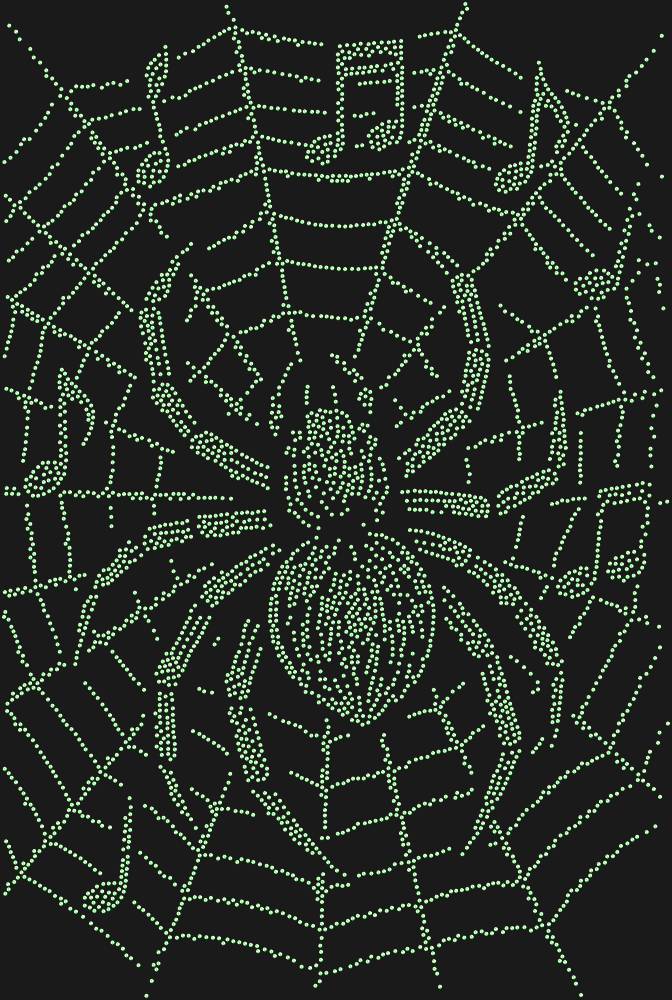 Трафарет Паук-музыкант — RHT_SPIDER1_SS16_LT_PERIDOT