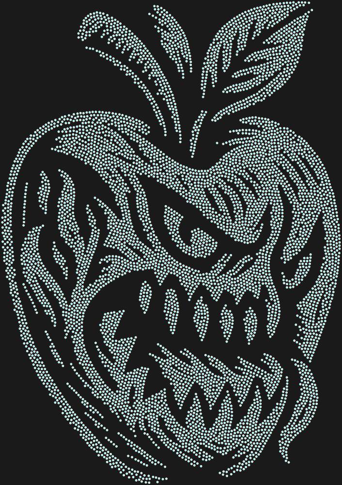 Трафарет Apple monster — RHT_APPLEMONSTER1_SS20_CRYSTAL_AB_DMC
