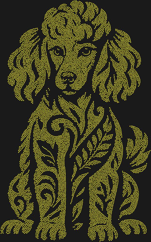 Трафарет Poodle — RHT_POODLE1_SS5_OLIVE