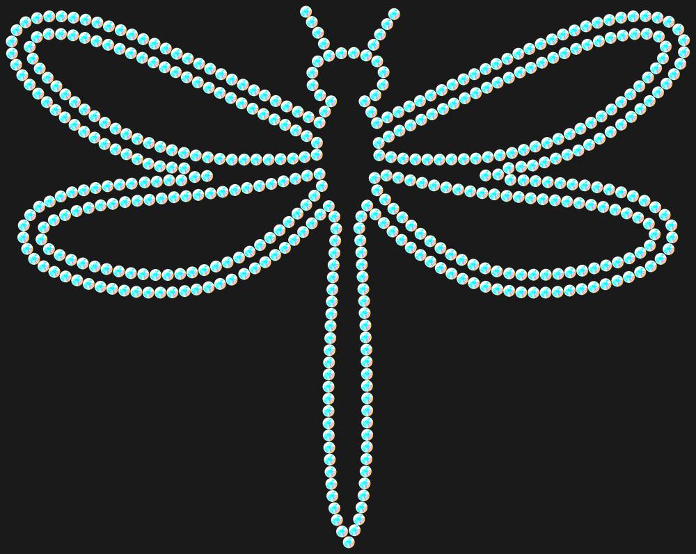 Трафарет Dragonfly — RHT_DRAGONFLY1_SS16_CRYSTAL_AB_DMC