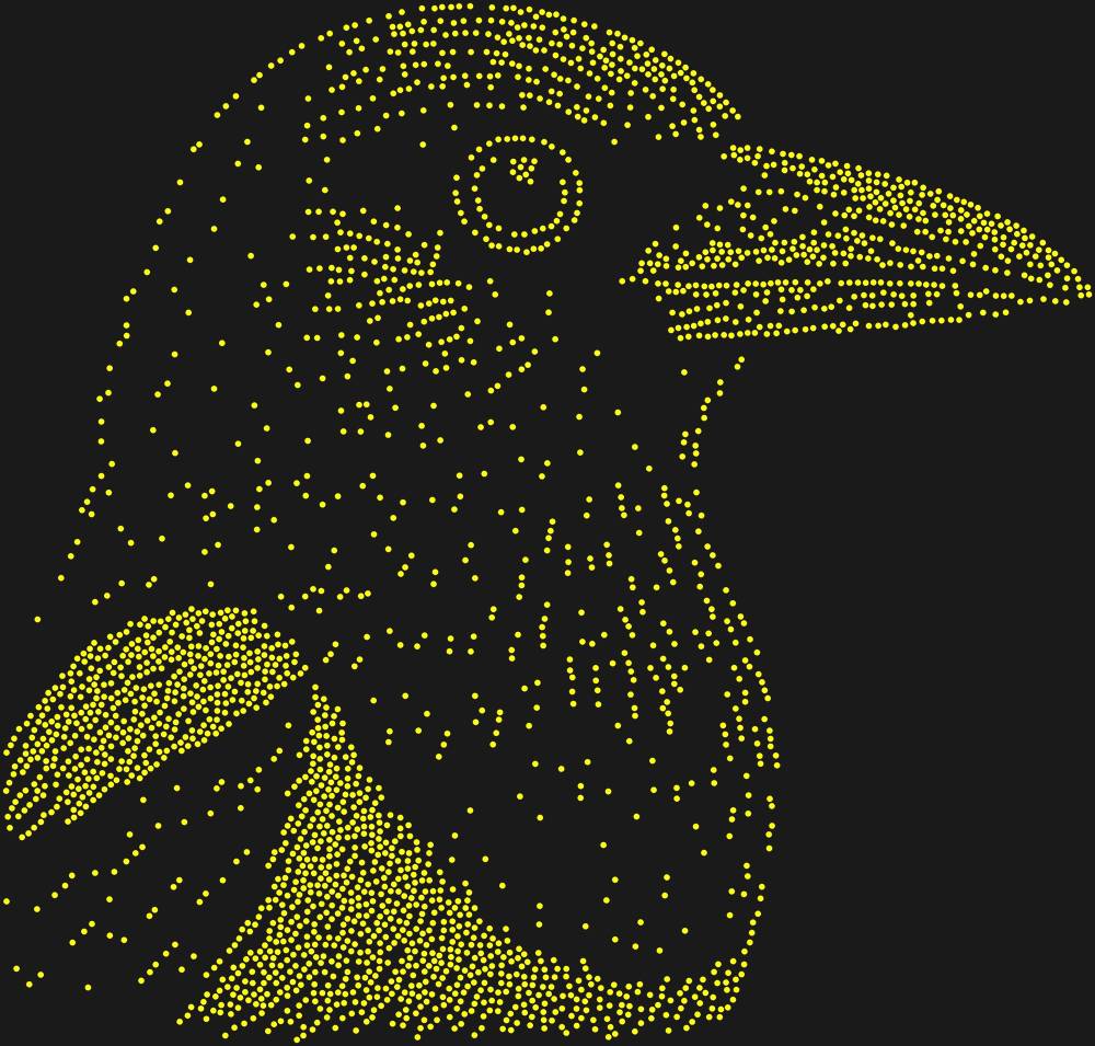 Трафарет Сорока — RHT_MAGPIE1_SS10_CITRINE