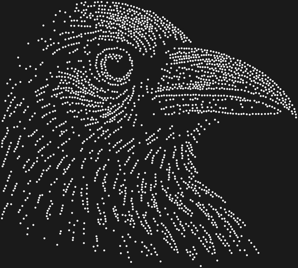 Трафарет Ворон — RHT_RAVEN1_SS10_CRYSTAL_CLEAR