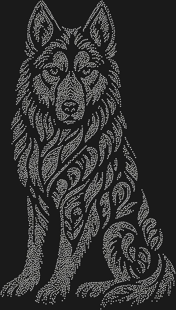 Трафарет Хаски — RHT_HUSKY1_SS8_CRYSTAL_AB