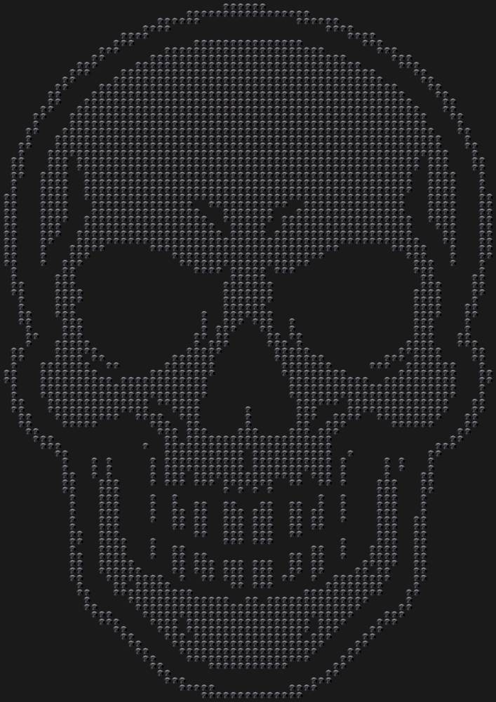 Трафарет Skull — RHT_SKULL1_SS10_JET_BLACK