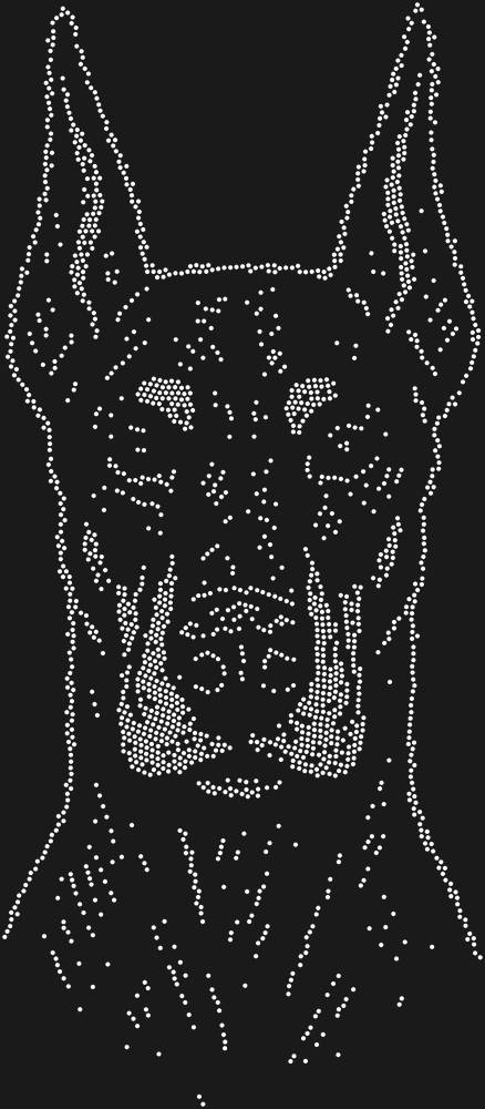 Трафарет Doberman — RHT_DOBERMAN1_SS6_CRYSTAL_CLEAR