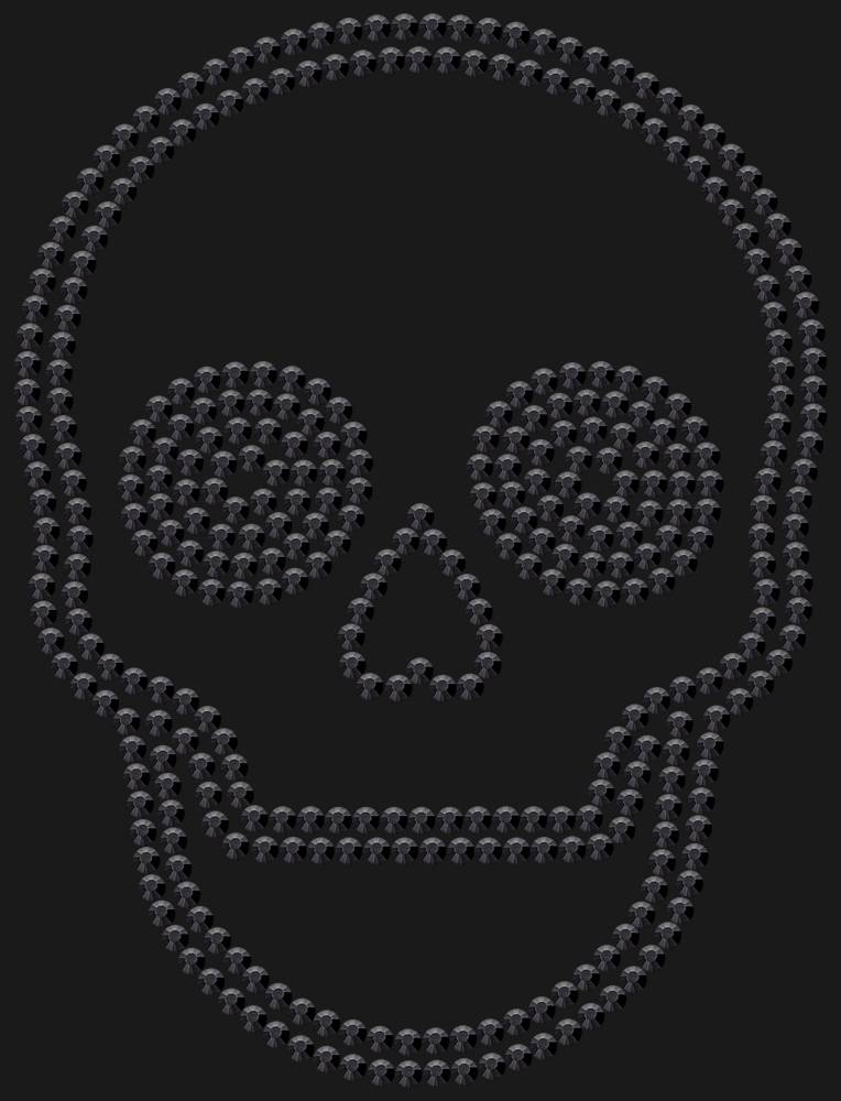 Трафарет Skull — RHT_SCULL2_SS16_JET_BLACK