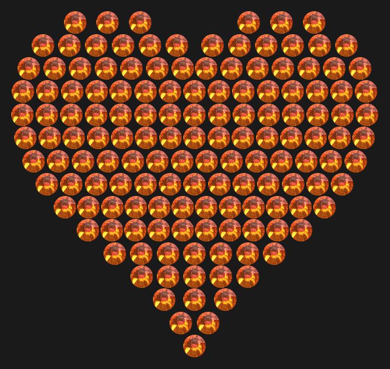Трафарет Compact heart — RHT_HEART5_SS16_RED_VOLCANO