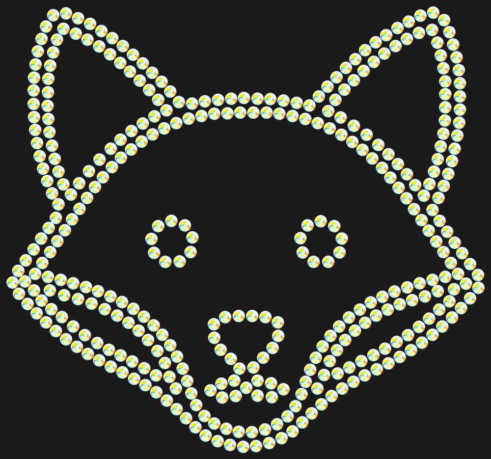 Трафарет Fox — RHT_FOX1_SS10_CRYSTAL_AB