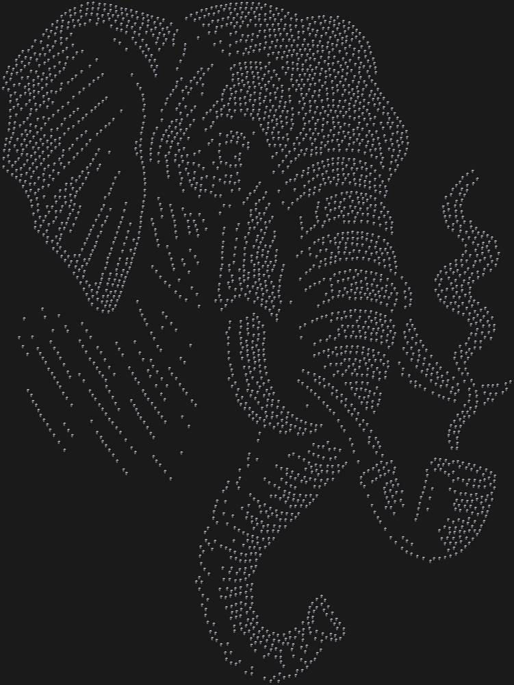 Трафарет Слон с трубкой — RHT_ELEPHANT2_SS16_JET_BLACK