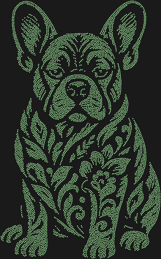 Трафарет Французский бульдог — RHT_FRENCHBULLDOG1_SS3_LT_PERIDOT