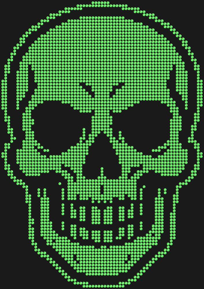 Трафарет Skull — RHT_SKULL1_SS10_LT_PERIDOT