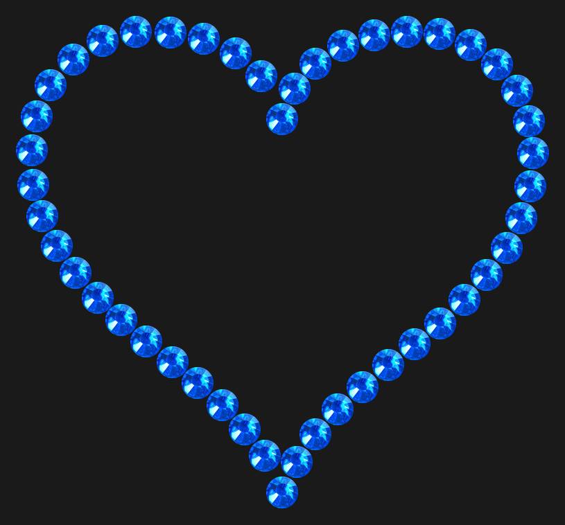 Трафарет Contoured heart — RHT_HEART6_SS16_SAPPHIRE
