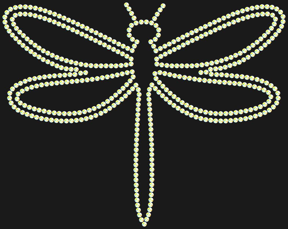 Трафарет Dragonfly — RHT_DRAGONFLY1_SS12_CRYSTAL_AB