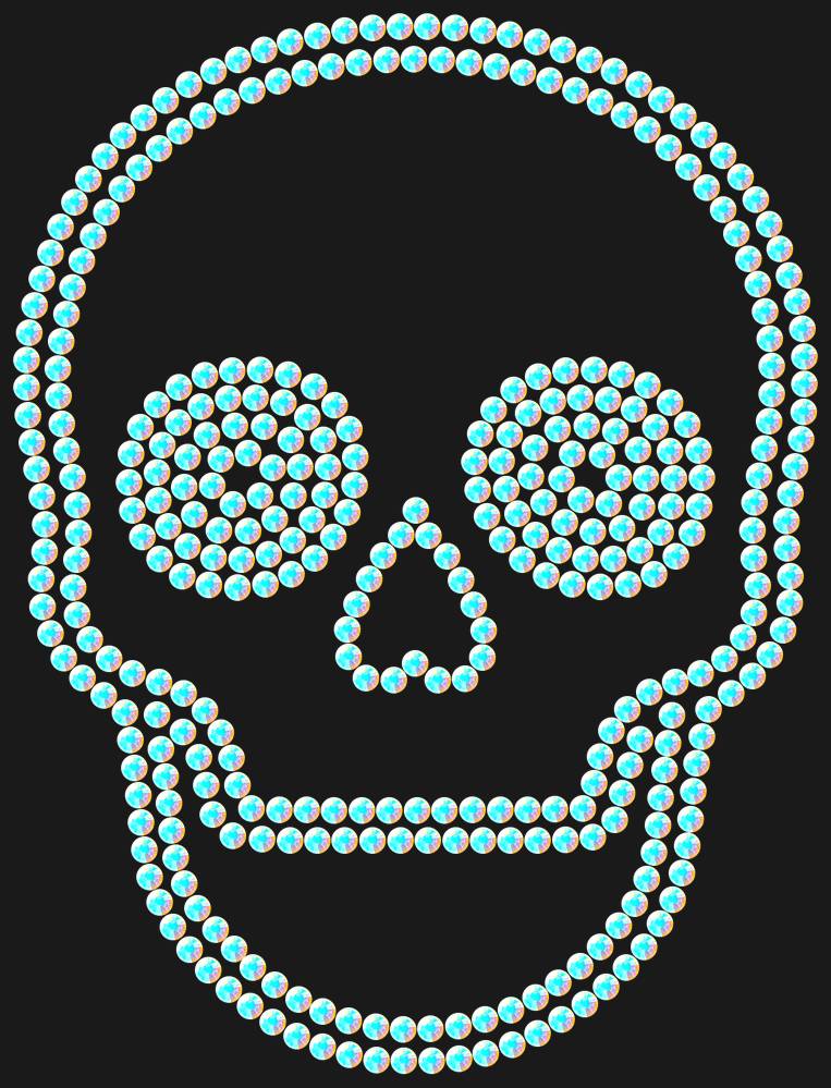 Трафарет Skull — RHT_SCULL2_SS12_CRYSTAL_AB_DMC