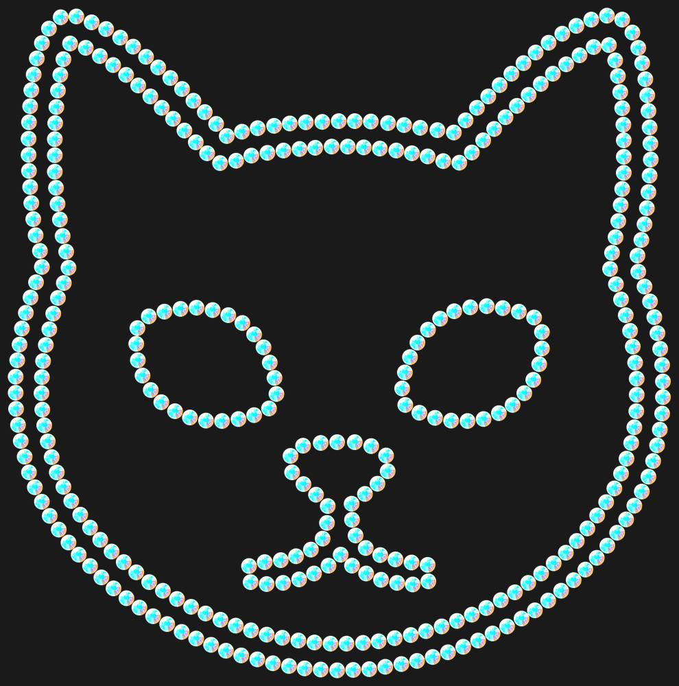 Трафарет Cat — RHT_CAT1_SS12_CRYSTAL_AB_DMC