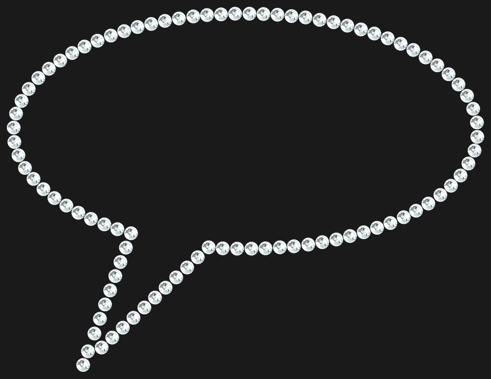 Трафарет Speech bubble — RHT_BUBBLE1_SS12_CRYSTAL_CLEAR