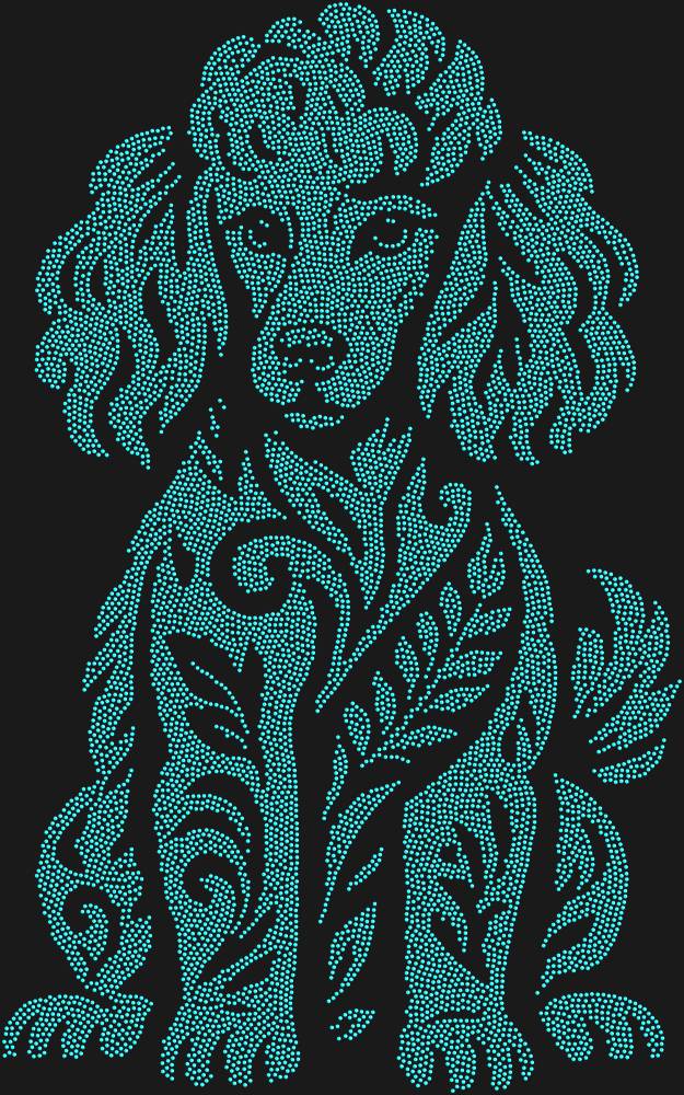 Трафарет Poodle — RHT_POODLE1_SS4_AQUAMARINE