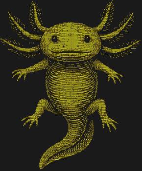 Шаблон «Аксолотль» сияет 8670 стразами, переливаясь магическим блеском, словно оживая в танце подводных глубин.