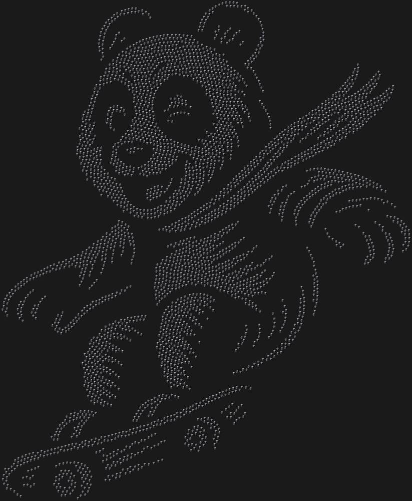 Трафарет Панда на скейтборде — RHT_PANDASKATE1_SS6_JET_BLACK
