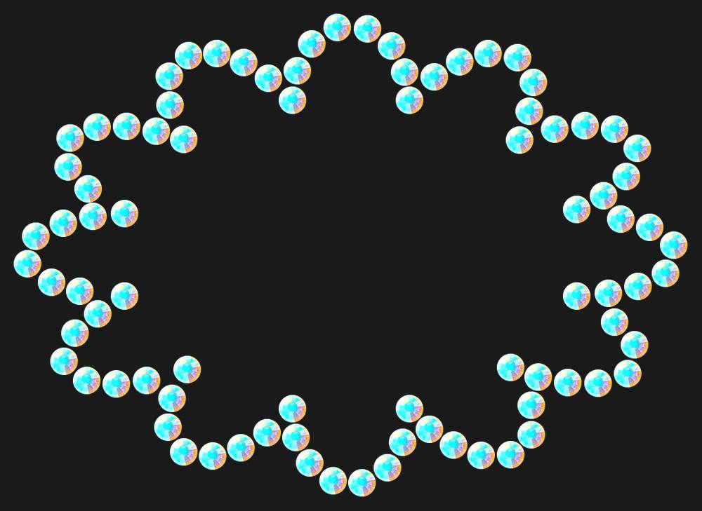 Трафарет Mini cloud — RHT_CLOUD2_SS12_CRYSTAL_AB_DMC