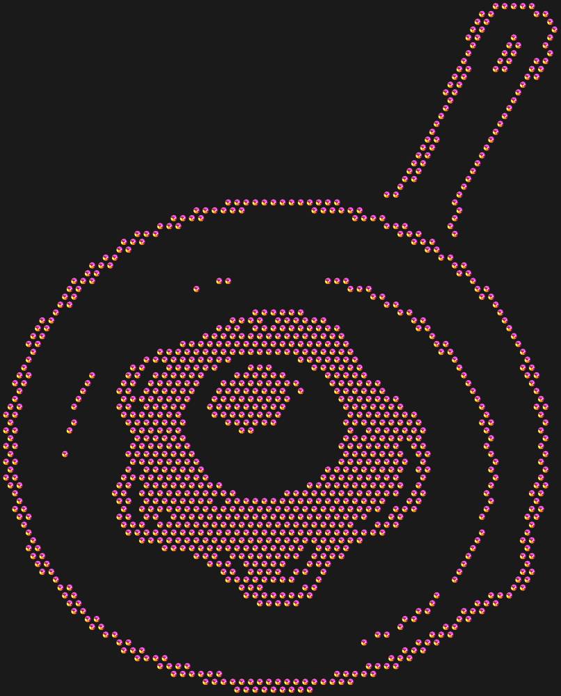 Трафарет Scrambled eggs — RHT_FRIEDEGGS1_SS16_RAINBOW