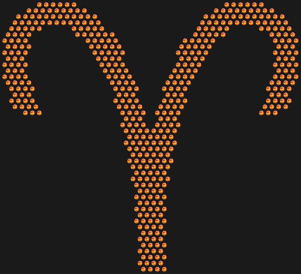 Трафарет Aries (Zodiac sign) — RHT_ZODIACARIES1_SS16_RED_VOLCANO