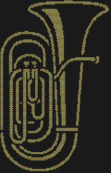 Туба – этот величественный духовой инструмент, словно сотканный из 3440 мерцающих страз, распахнет для Вас мир симфоний, где каждая нота станет сверкающим откровением!