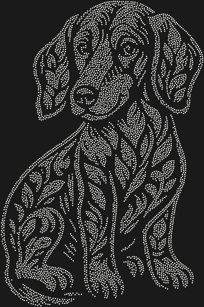 Трафарет Щенок таксы — RHT_DACHSHUNDPUPPY1_SS6_CRYSTAL_AB