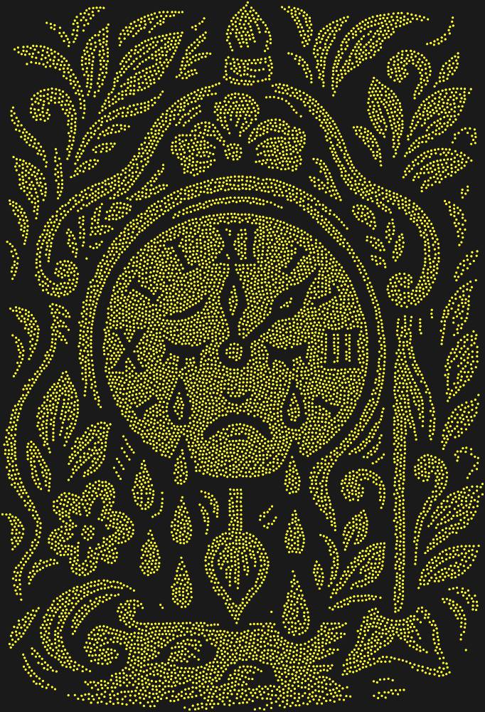 Трафарет The clock that could cry — RHT_CRYINGCLOCK1_SS8_OLIVE