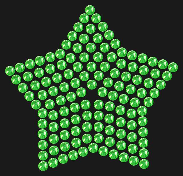 Трафарет Compact star — RHT_STAR2_SS10_LT_PERIDOT