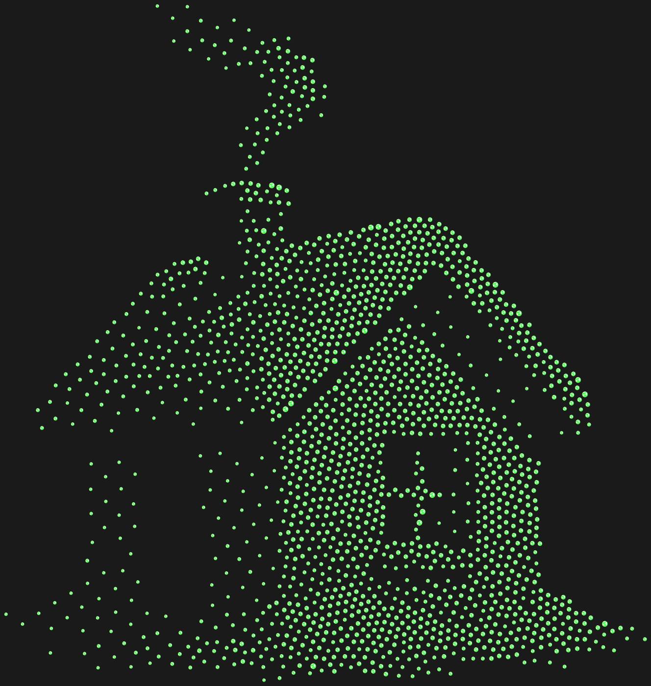 Трафарет Заснеженный домик — SNOWHOUSE1