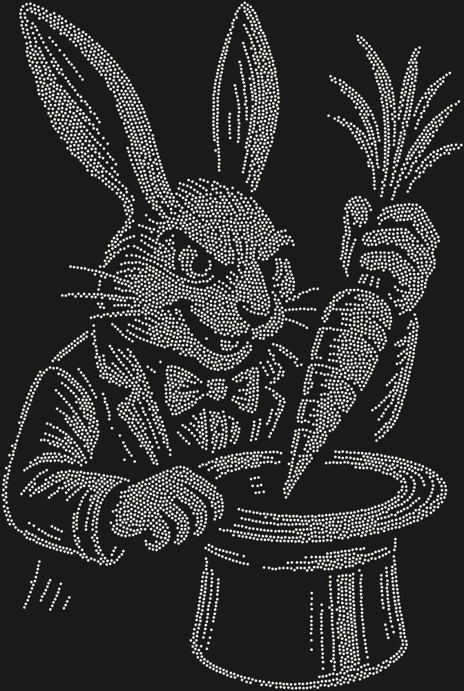Трафарет Кролик-фокусник — RHT_RABBIT1_SS3_CRYSTAL_AB