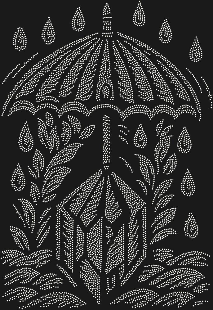 Трафарет An umbrella over the magical crystal — RHT_UMBRELLACRYSTAL1_SS6_CRYSTAL_AB