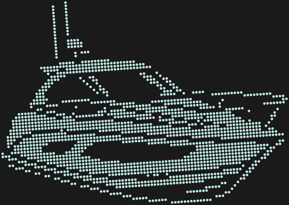 Трафарет Boat — RHT_BOAT1_SS6_CRYSTAL_AB_DMC