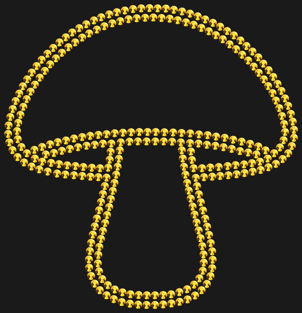 Трафарет Mushroom — RHT_MUSHROOM1_SS10_GOLD