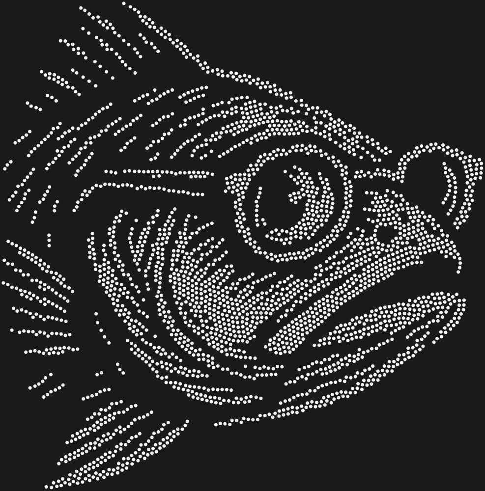 Трафарет Рыба в очках — RHT_FISHGLASS1_SS12_CRYSTAL_CLEAR