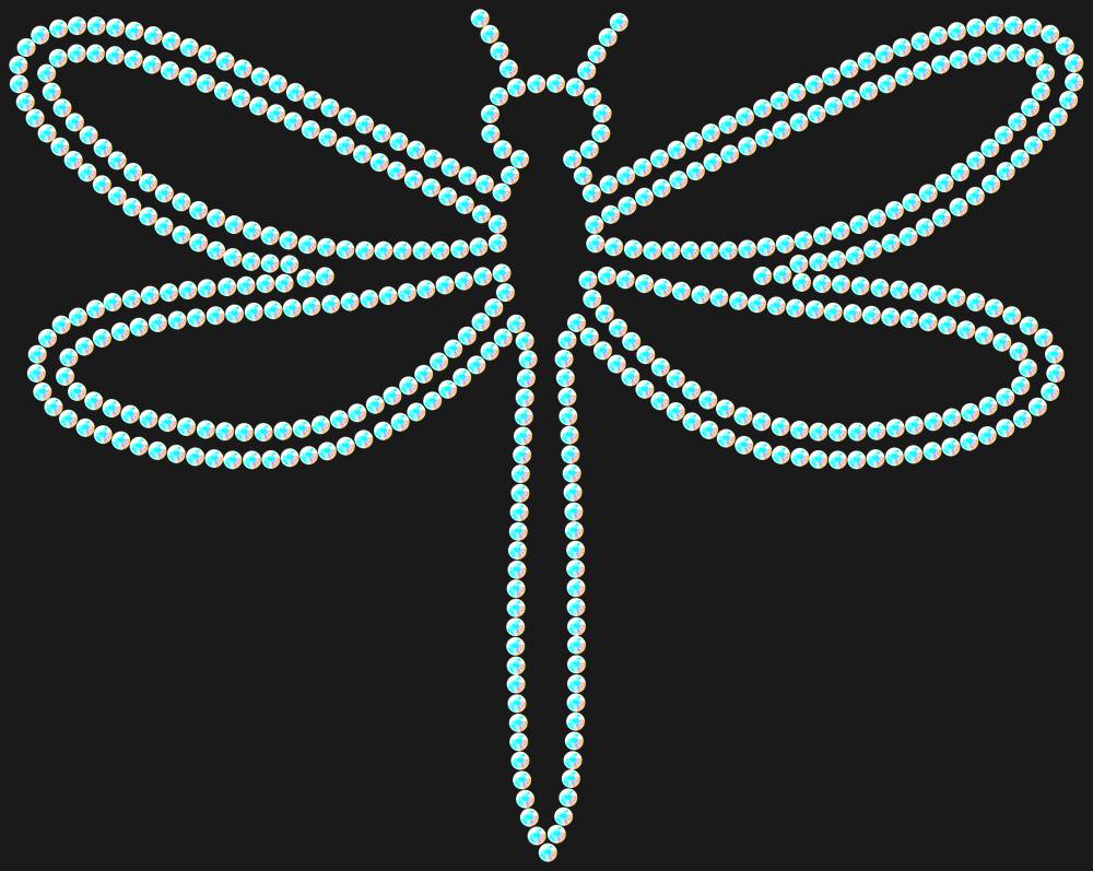 Трафарет Dragonfly — RHT_DRAGONFLY1_SS12_CRYSTAL_AB_DMC