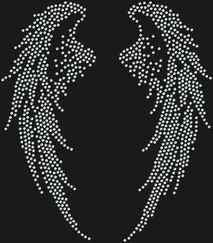 Рисунок из страз «Крылья ангела» с 1058 сияющими камнями – это волшебство, что распахнёт нежность и невесомость на вашем полотне, даря крылья вдохновению.