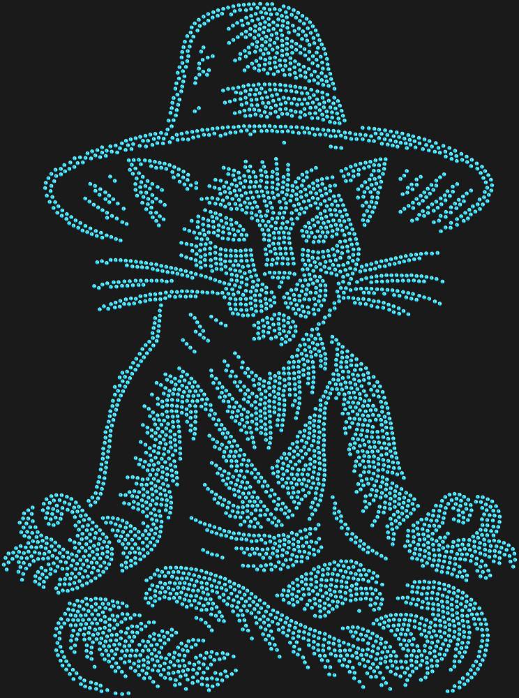 Трафарет Левитирующий кот в шляпе — RHT_CATMEDITATE1_SS16_LT_SAPPHIRE