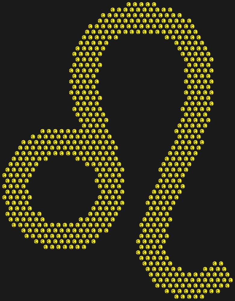Трафарет Leo zodiac sign — RHT_ZODIACLEO1_SS10_OLIVE