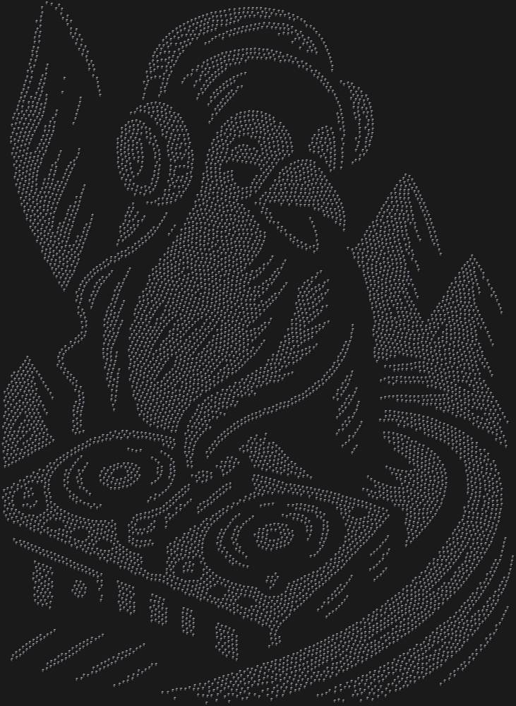 Трафарет DJ Penguin — RHT_PENGUINDJ1_SS12_JET_BLACK