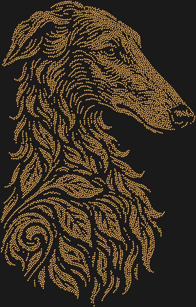 Трафарет Русская борзая — RHT_GREYHOUND1_SS16_RED_VOLCANO