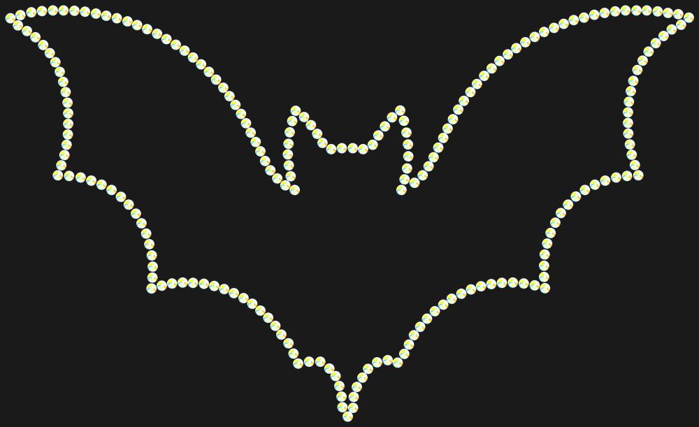 Трафарет Bat — RHT_BAT1_SS10_CRYSTAL_AB