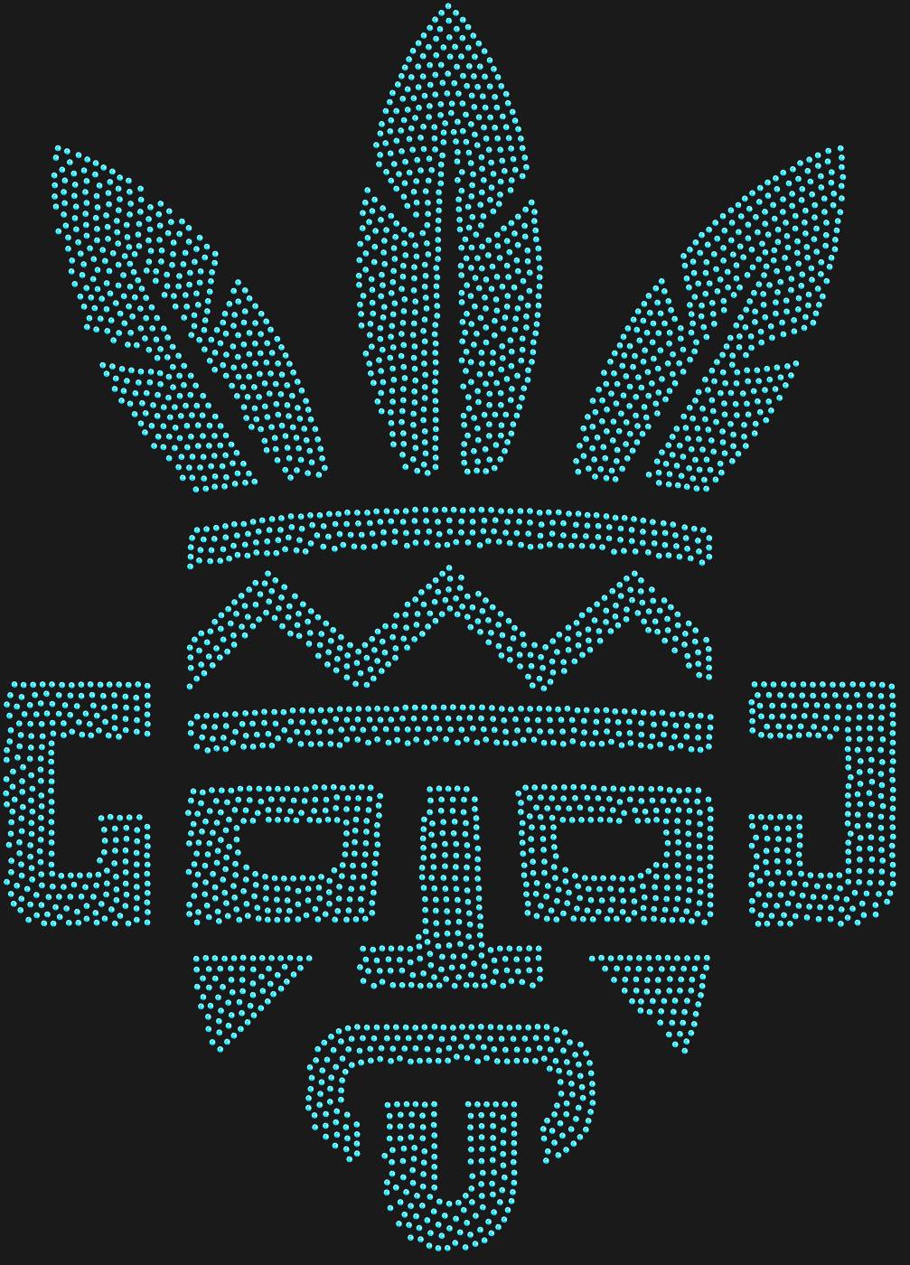 Трафарет Маска Церемоний индейцев пуэбло — PUEBLOMASK1