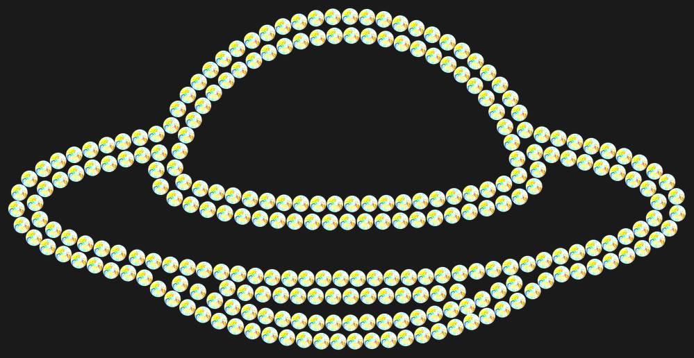 Трафарет Flying saucer — RHT_UFO3_SS16_CRYSTAL_AB