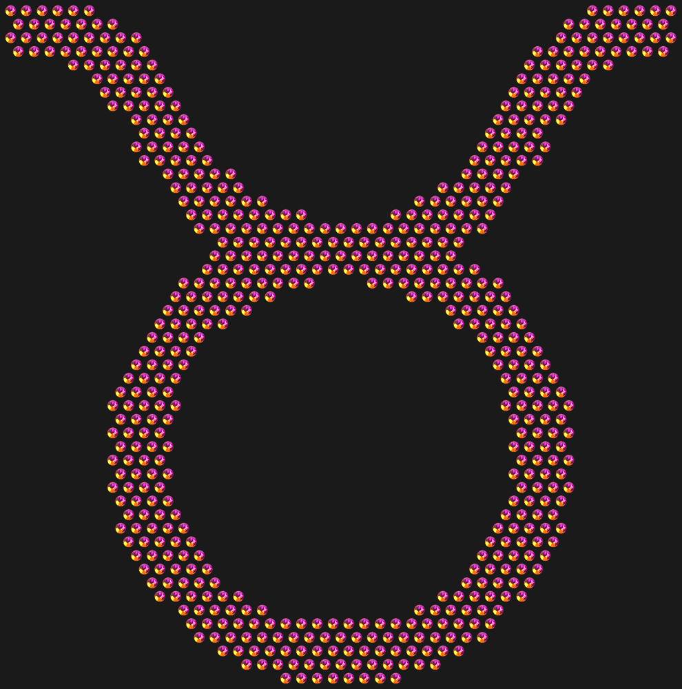 Трафарет Taurus zodiac sign — RHT_ZODIACTAURUS1_SS16_RAINBOW