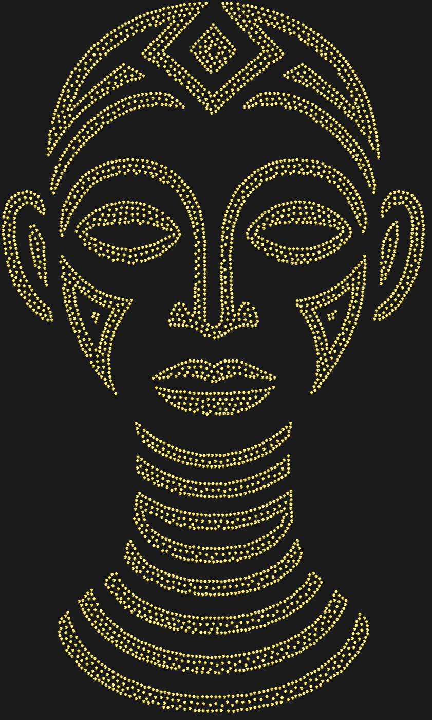 Трафарет Маска племени Эве — EVEMASK1