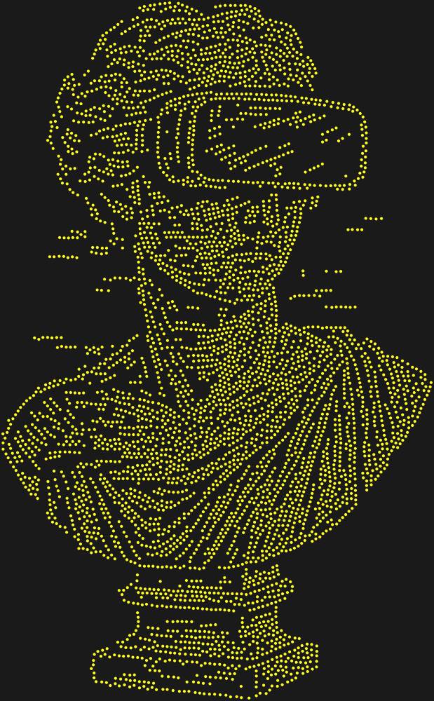 Трафарет Заглюченный Бюст — RHT_GLAZEDBUST1_SS16_CITRINE
